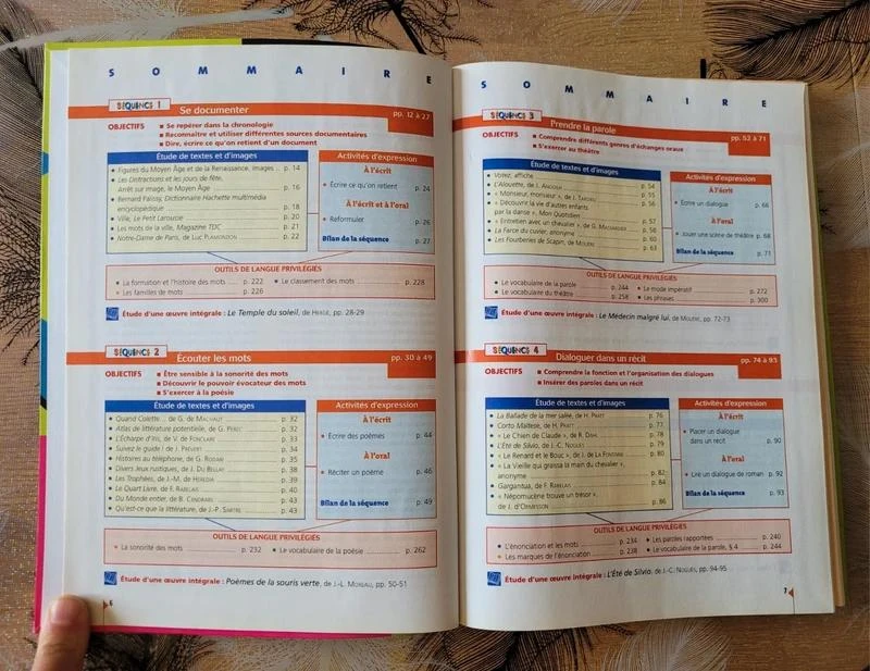 TextoCollège 5e - French - Student Book - Edition 2001 - French in Season – photo 2